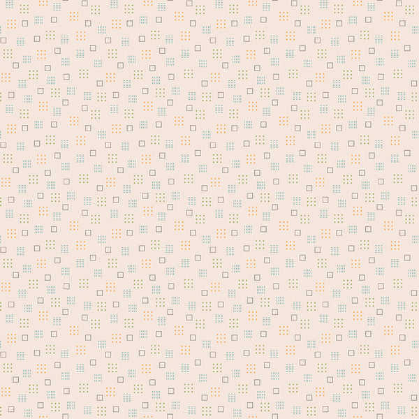 Autumn Fabric by Lori Holt for Riley Blake - Beige Squares Fabric