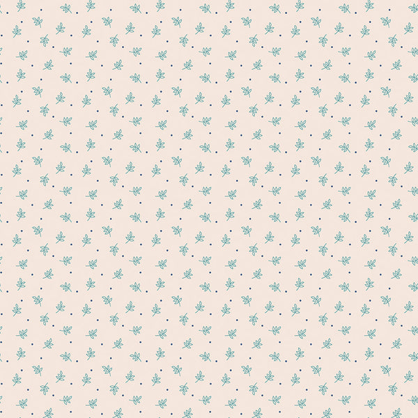 Autumn Fabric by Lori Holt for Riley Blake - Beige Small Leaf Fabric