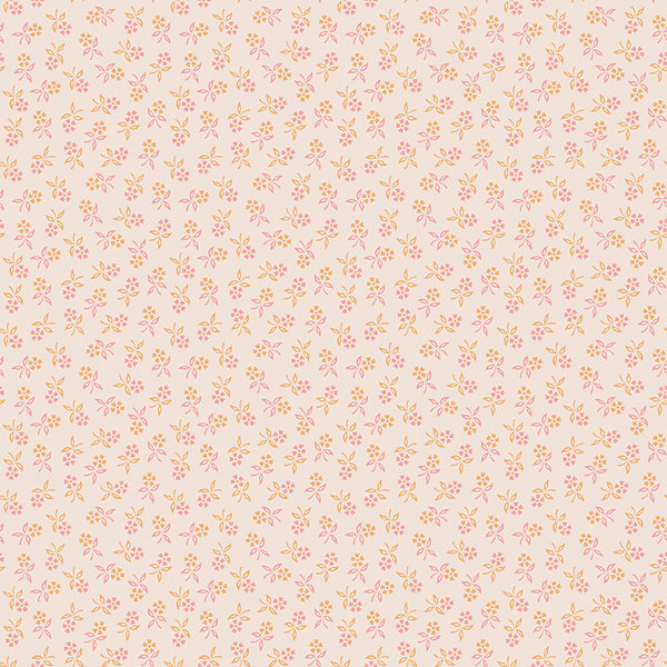 Autumn Fabric by Lori Holt for Riley Blake - Beige Small Floral Fabric