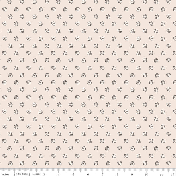 Home Town Holiday Fabric by Lori Holt for Riley Blake - Beige & Gray Trees Fabric