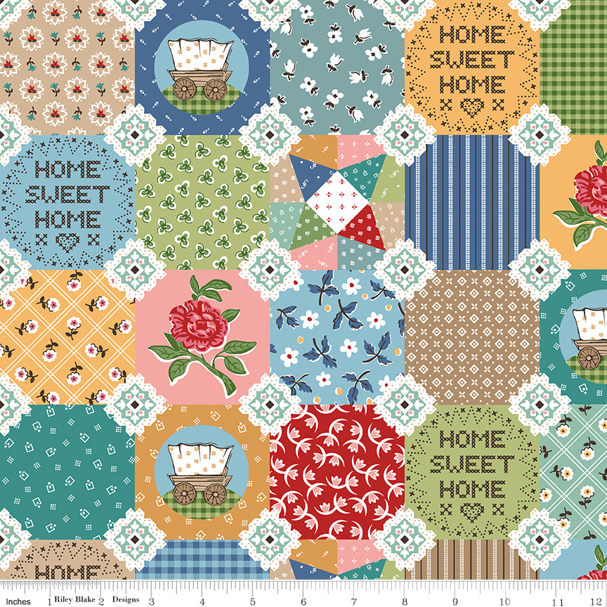 patchwork print fabric