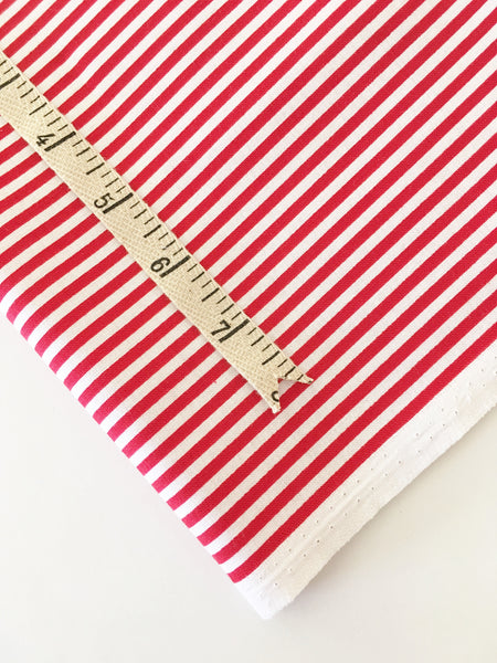 1/8" Red Stripe Fabric by Riley Blake