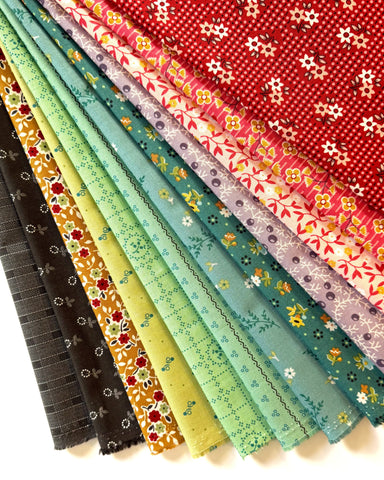 Lori Holt Gentler Times Fabric Fat Quarter Bundle - 12pc Bundle