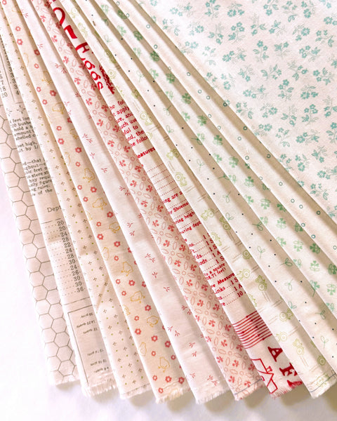 Lori Holt Farmer's Daughter Fabric Low Volume Fat Quarter Bundle - 12pc