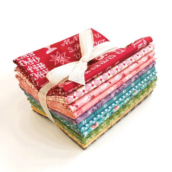 Lori Holt Piece & Plenty Fabric Fat Quarter Bundle - 12pc Bundle