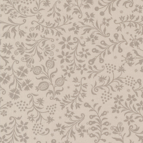 Harvest Moon Fabric by Fig Tree Quilts for Moda - Gray Tone on Tone Medium Floral Fabric