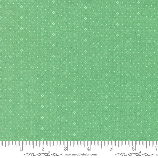 Eyelet Fabric by Fig Tree Quilts for Moda - Teal Green Eyelet Dot Fabric