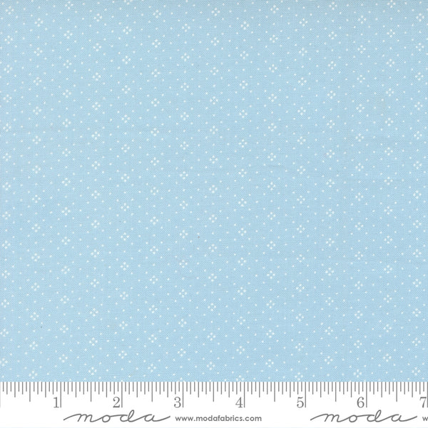 Eyelet Fabric by Fig Tree Quilts for Moda - Light Blue Eyelet Dot Fabric