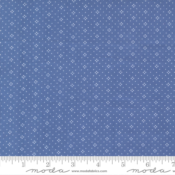 Eyelet Fabric by Fig Tree Quilts for Moda - Dark Blue Eyelet Dot Fabric