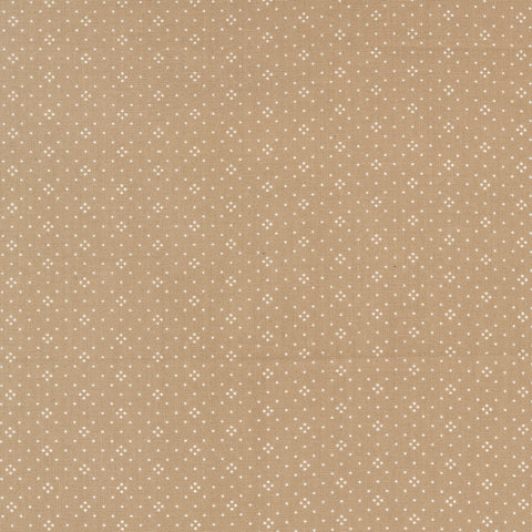 Eyelet Fabric by Fig Tree Quilts for Moda - Brown Eyelet Dot Fabric