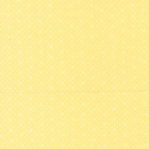 Eyelet Fabric by Fig Tree Quilts for Moda - Buttercup Yellow Eyelet Dot Fabric