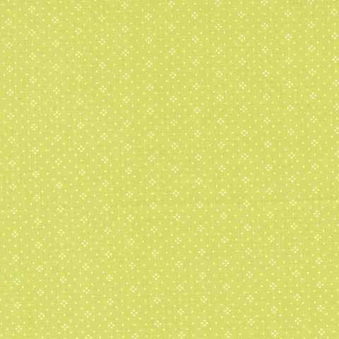 Eyelet Fabric by Fig Tree Quilts for Moda - Grass Green Eyelet Dot Fabric