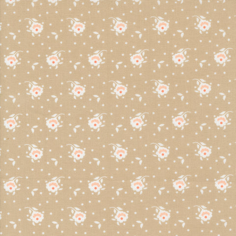 Jelly and Jam Fabric by Fig Tree Quilts for Moda - Tan Small Floral Fabric