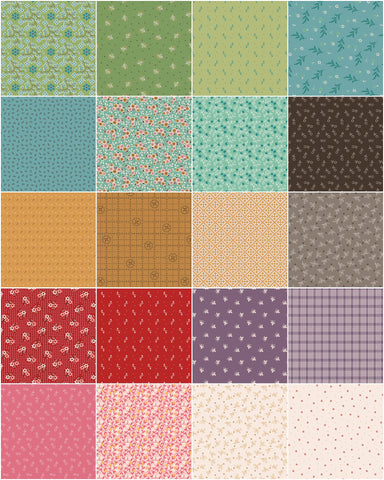 Lori Holt Gentler Times Fabric Fat Quarter Bundle - 20pc Bundle