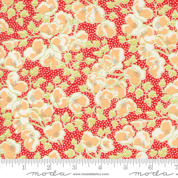 Fig Tree Portofino Fabric Fat Quarter Bundle - 5pc Red Color Bundle