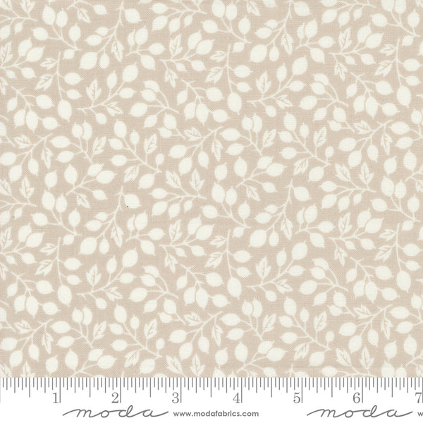 Portofino Fabric by Fig Tree Quilts for Moda - Gray Small Floral Olive Branch Fabric