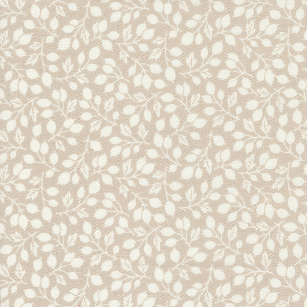 Portofino Fabric by Fig Tree Quilts for Moda - Gray Small Floral Olive Branch Fabric