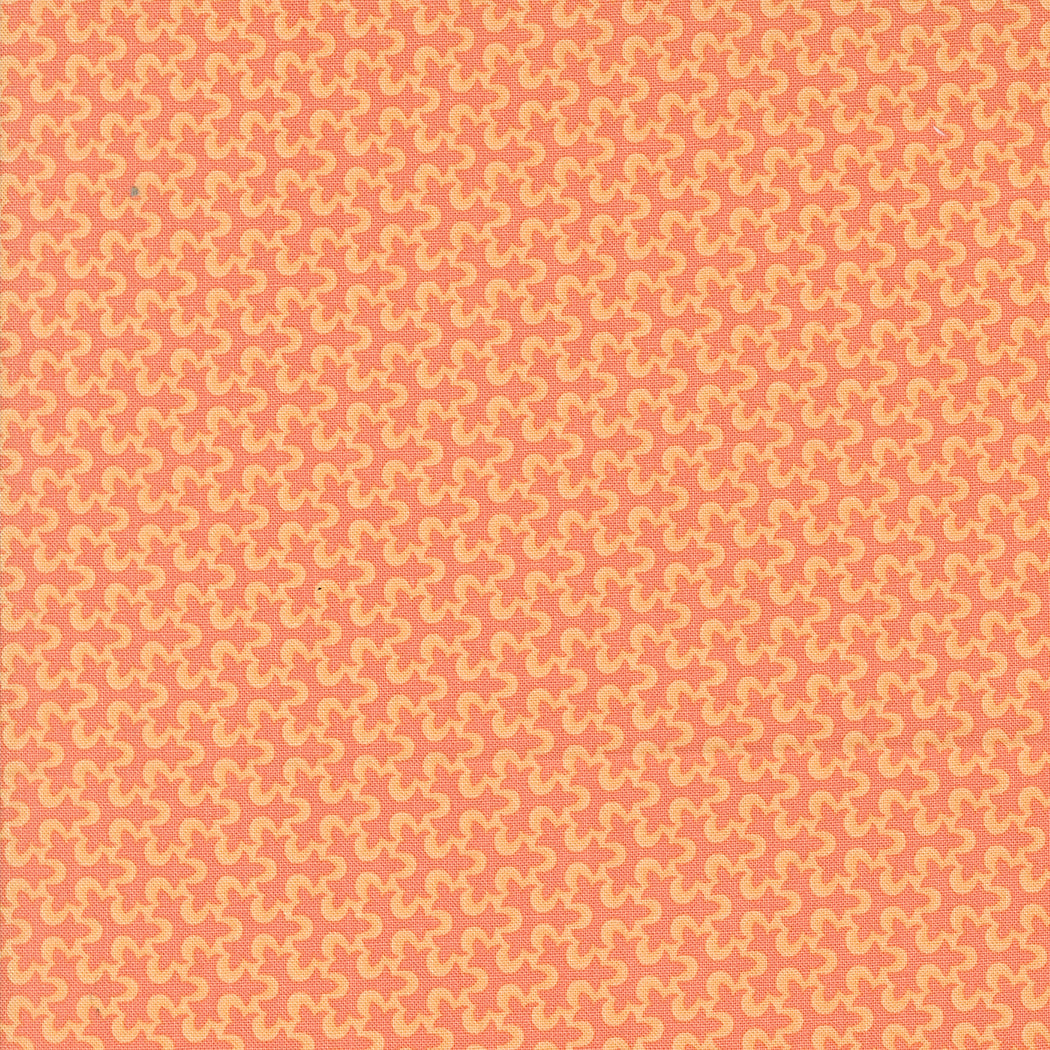 Portofino Fabric by Fig Tree Quilts for Moda - Coral Small Geometric Fabric