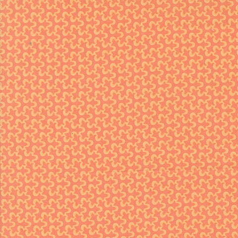 Portofino Fabric by Fig Tree Quilts for Moda - Coral Small Geometric Fabric