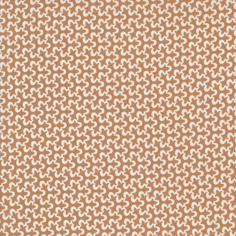 Portofino Fabric by Fig Tree Quilts for Moda - Brown Small Geometric Fabric