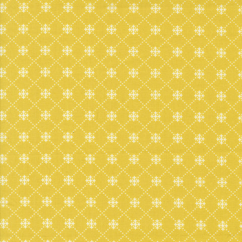 Portofino Fabric by Fig Tree Quilts for Moda - Citron Small Diagonal Check Fabric