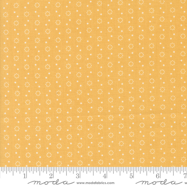 Portofino Fabric by Fig Tree Quilts for Moda - Yellow Orange Small Circle Fabric