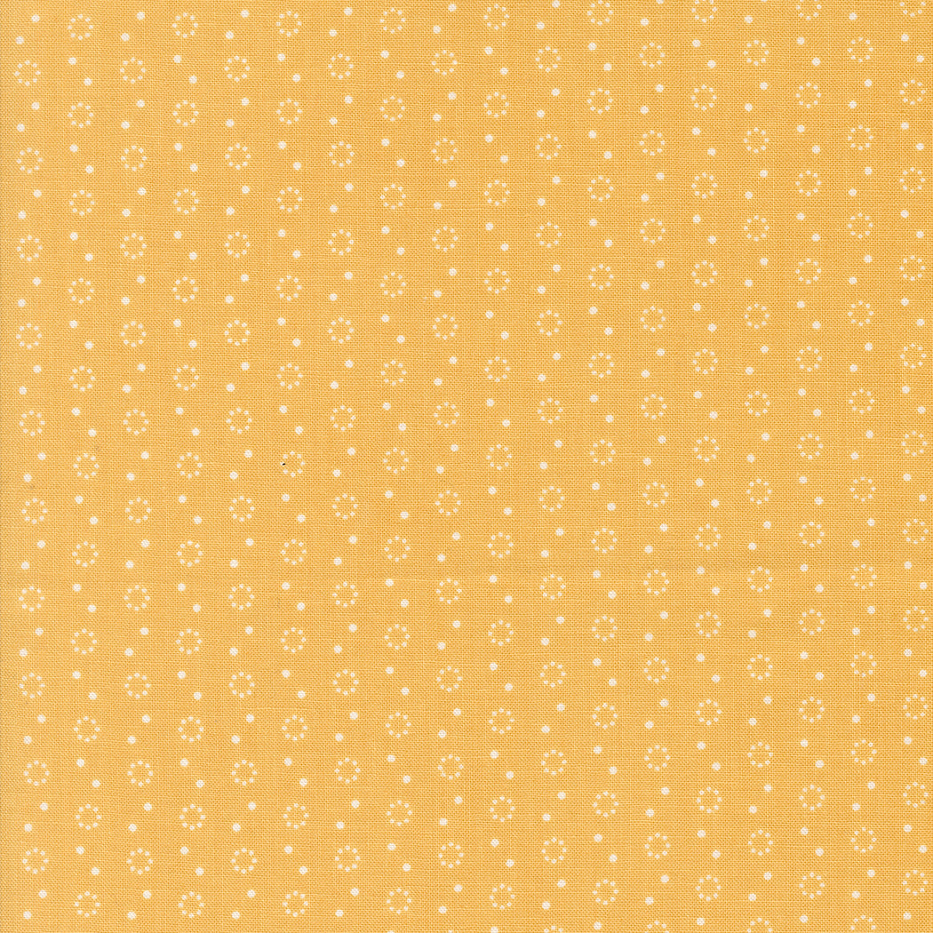 Portofino Fabric by Fig Tree Quilts for Moda - Yellow Orange Small Circle Fabric