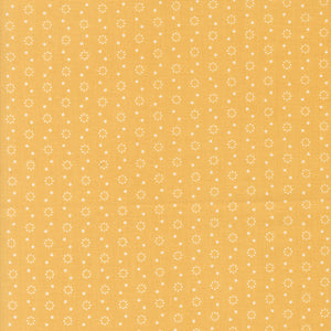 Portofino Fabric by Fig Tree Quilts for Moda - Yellow Orange Small Circle Fabric