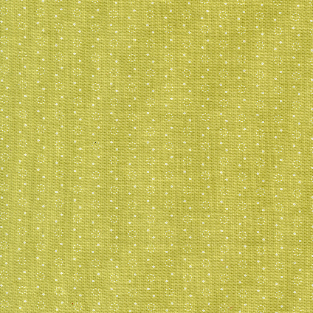 Portofino Fabric by Fig Tree Quilts for Moda - Green Small Circle Fabric