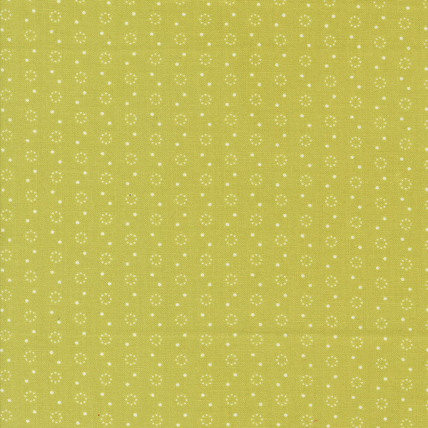 Portofino Fabric by Fig Tree Quilts for Moda - Green Small Circle Fabric