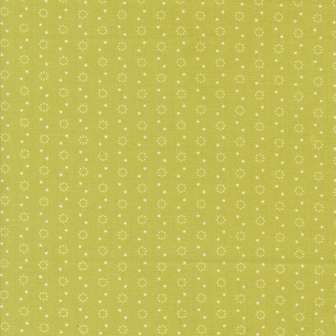 Portofino Fabric by Fig Tree Quilts for Moda - Green Small Circle Fabric