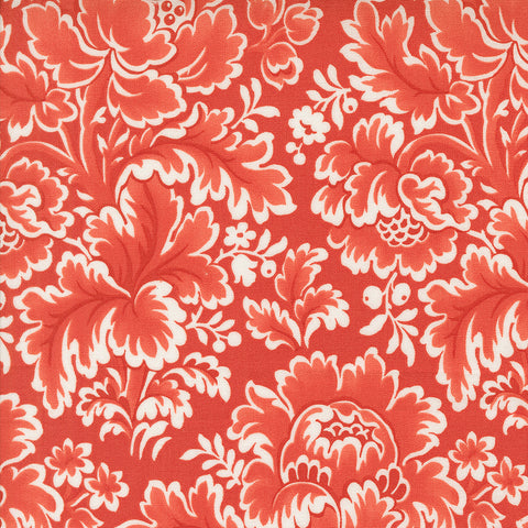 Buon Natale Fabric by Fig Tree Quilts for Moda - Red Large Floral Fabric