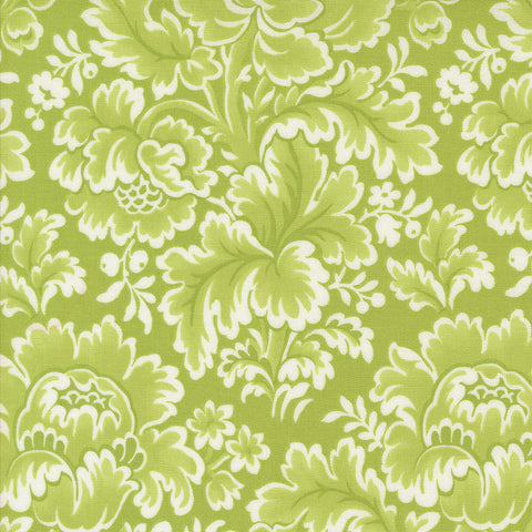 Buon Natale Fabric by Fig Tree Quilts for Moda - Green Large Floral Fabric