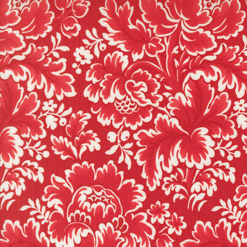 Buon Natale Fabric by Fig Tree Quilts for Moda - Red Large Floral Fabric