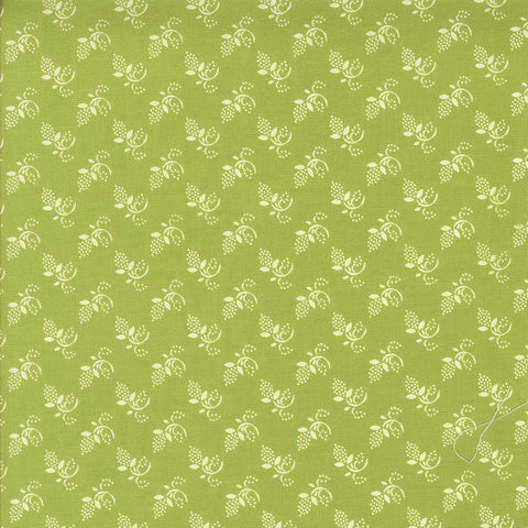 Buon Natale Fabric by Fig Tree Quilts for Moda - Green Small Floral Fabric