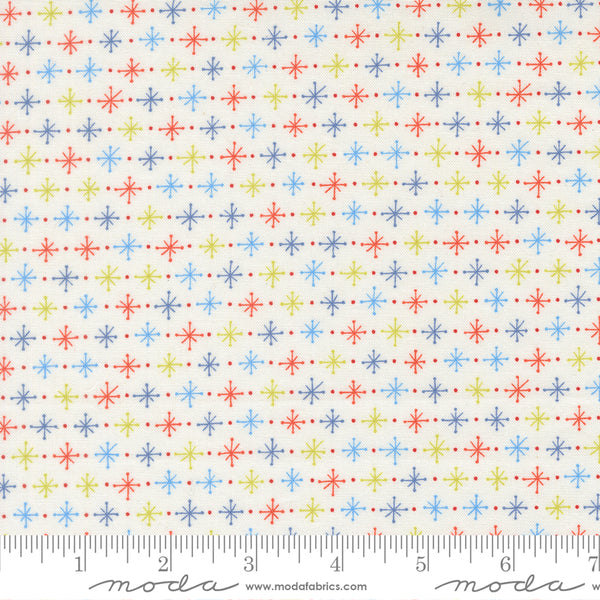 Rosie Fabric by Fig Tree Quilts for Moda - Cream Twinkling Star Fabric