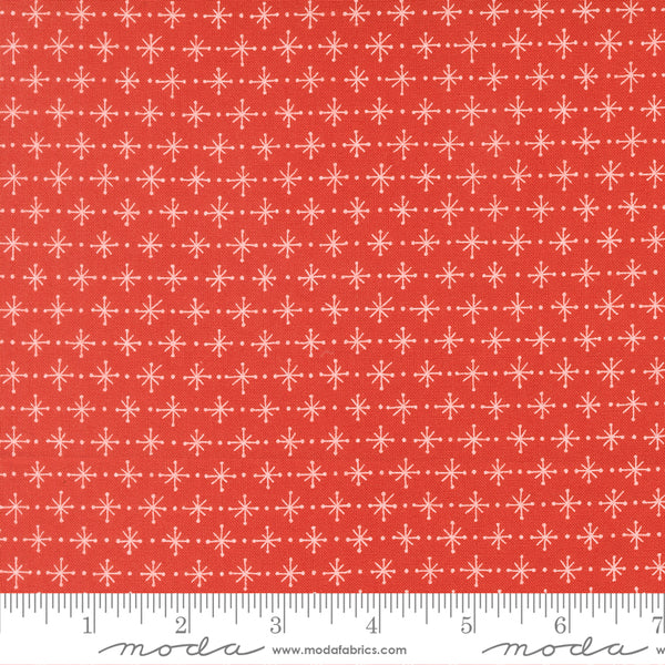 Rosie Fabric by Fig Tree Quilts for Moda - Red Twinkling Star Fabric