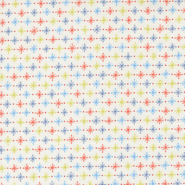 Rosie Fabric by Fig Tree Quilts for Moda - Cream Twinkling Star Fabric