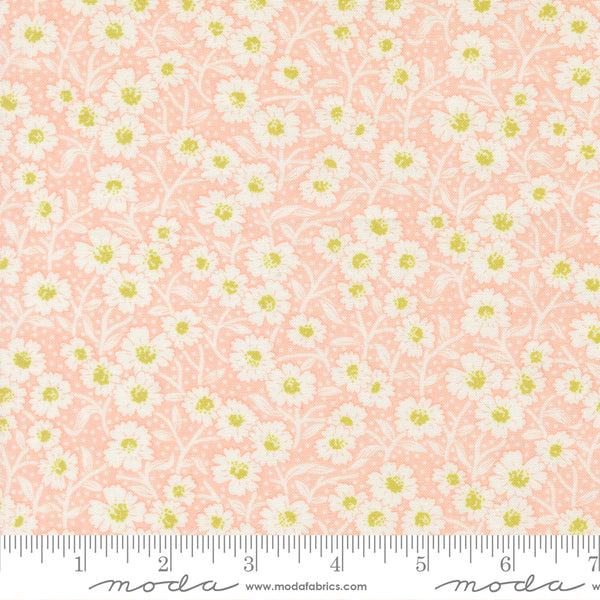 Rosie Fabric by Fig Tree Quilts for Moda - Rose Pink and Green Small Floral Fabric