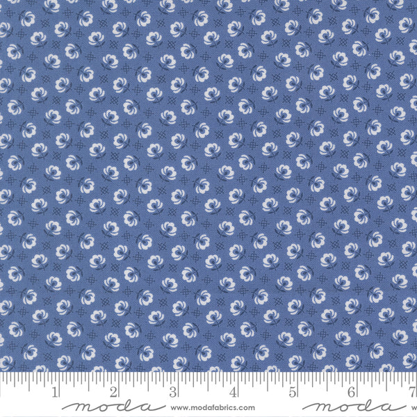 Rosie Fabric by Fig Tree Quilts for Moda - Dark Blue Small Floral Fabric