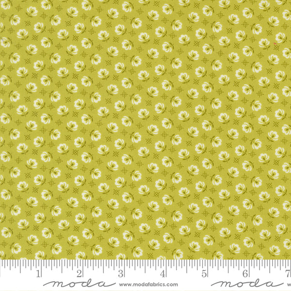 Rosie Fabric by Fig Tree Quilts for Moda - Green Small Floral Fabric