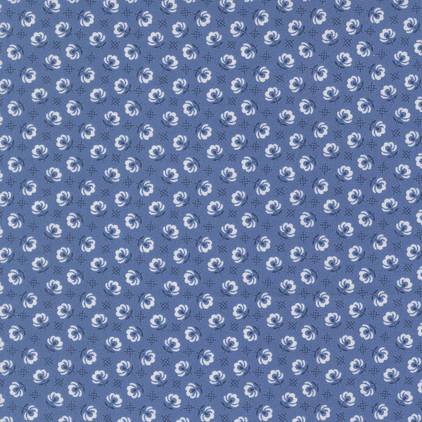 Rosie Fabric by Fig Tree Quilts for Moda - Dark Blue Small Floral Fabric