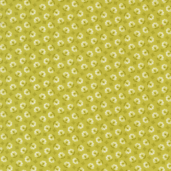 Rosie Fabric by Fig Tree Quilts for Moda - Green Small Floral Fabric