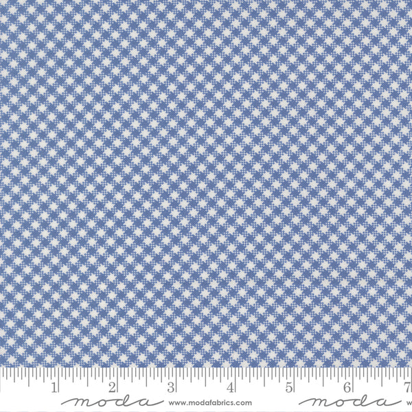 Rosie Fabric by Fig Tree Quilts for Moda - Dark Blue Gingham Fabric