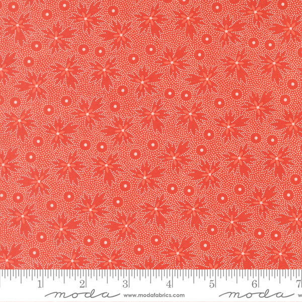 Fig Tree Summer's End Fabric Fat Quarter Bundle - 5pc Red Color Bundle