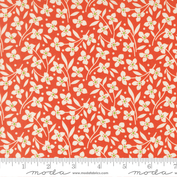 Fig Tree Summer's End Fabric Fat Quarter Bundle - 5pc Red Color Bundle
