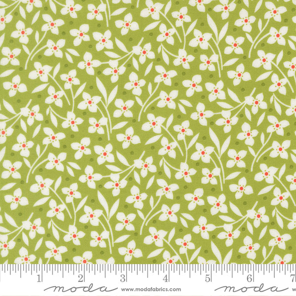 Fig Tree Summer's End Fabric Fat Quarter Bundle - 5pc Green Color Bundle