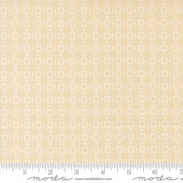 Summer's End Fabric by Fig Tree Quilts for Moda - Cream & Tan Small Trellis Fabric