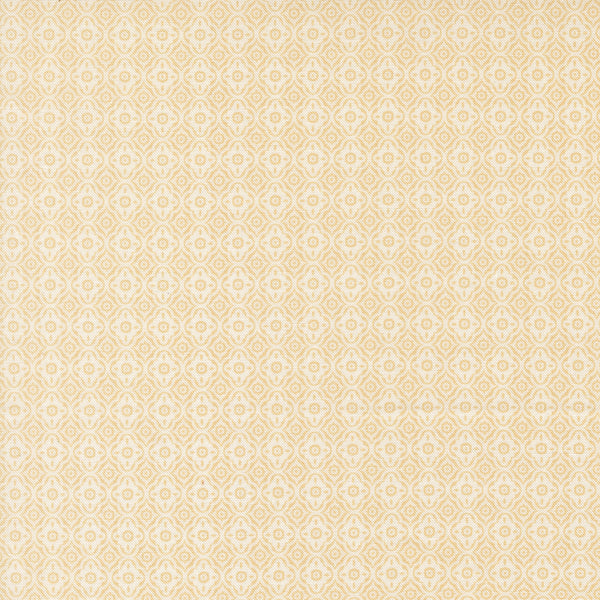 Summer's End Fabric by Fig Tree Quilts for Moda - Cream & Tan Small Trellis Fabric