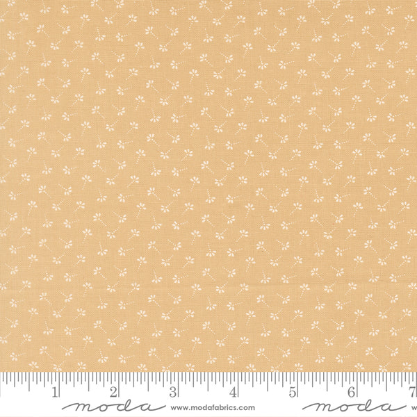 Summer's End Fabric by Fig Tree Quilts for Moda - Tan Tiny Floral Fabric